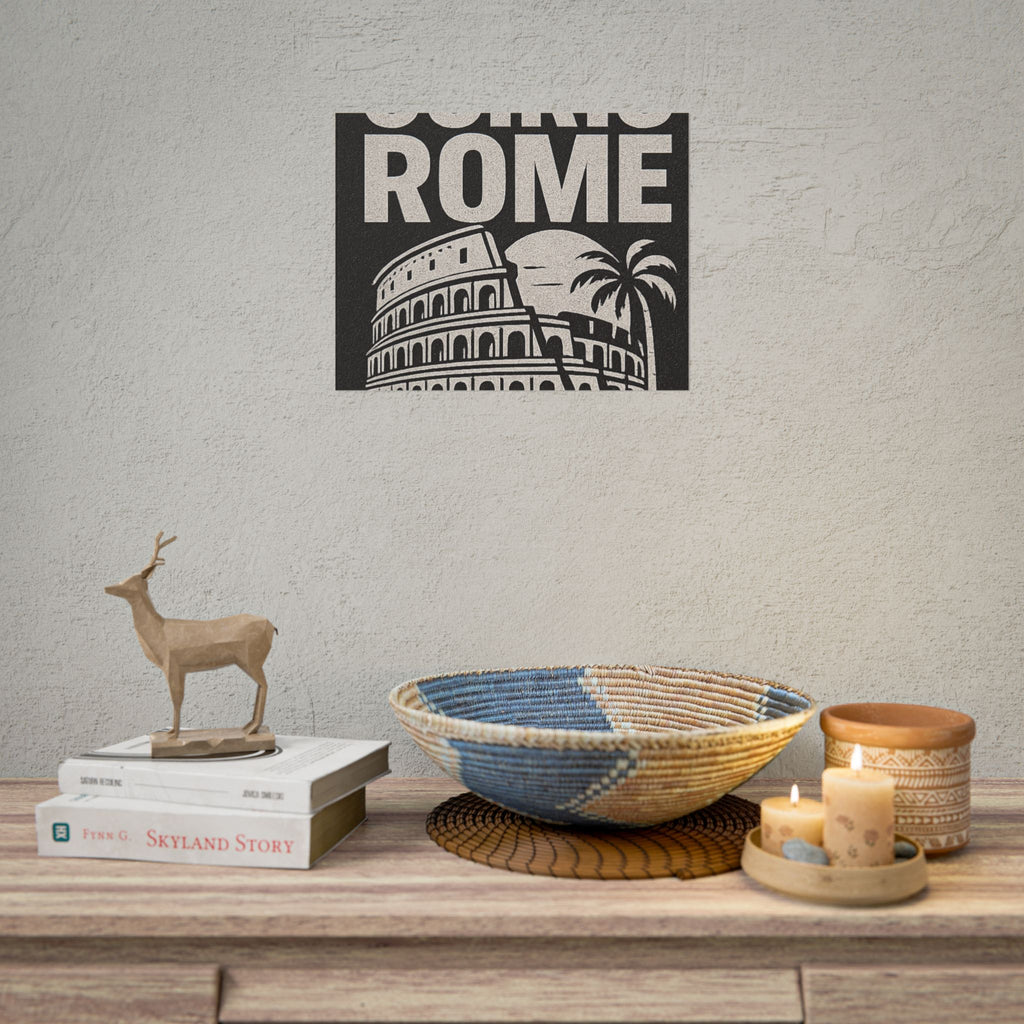 Rolled Poster — 'Osiris Rome Supply' Vintage Colosseum Travel Art