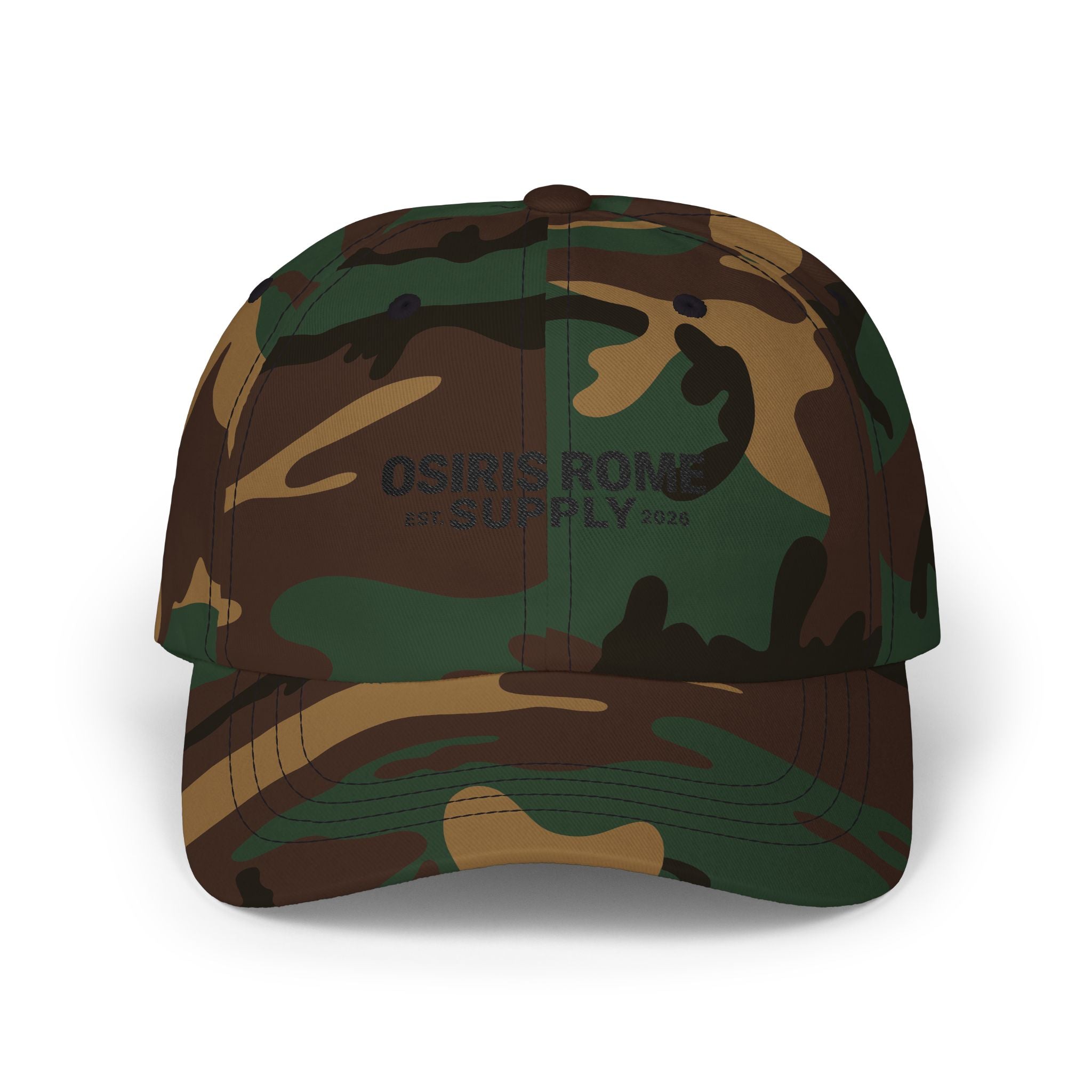 Osiris Rome Supply Embroidered Dad Cap — Classic White Baseball Hat