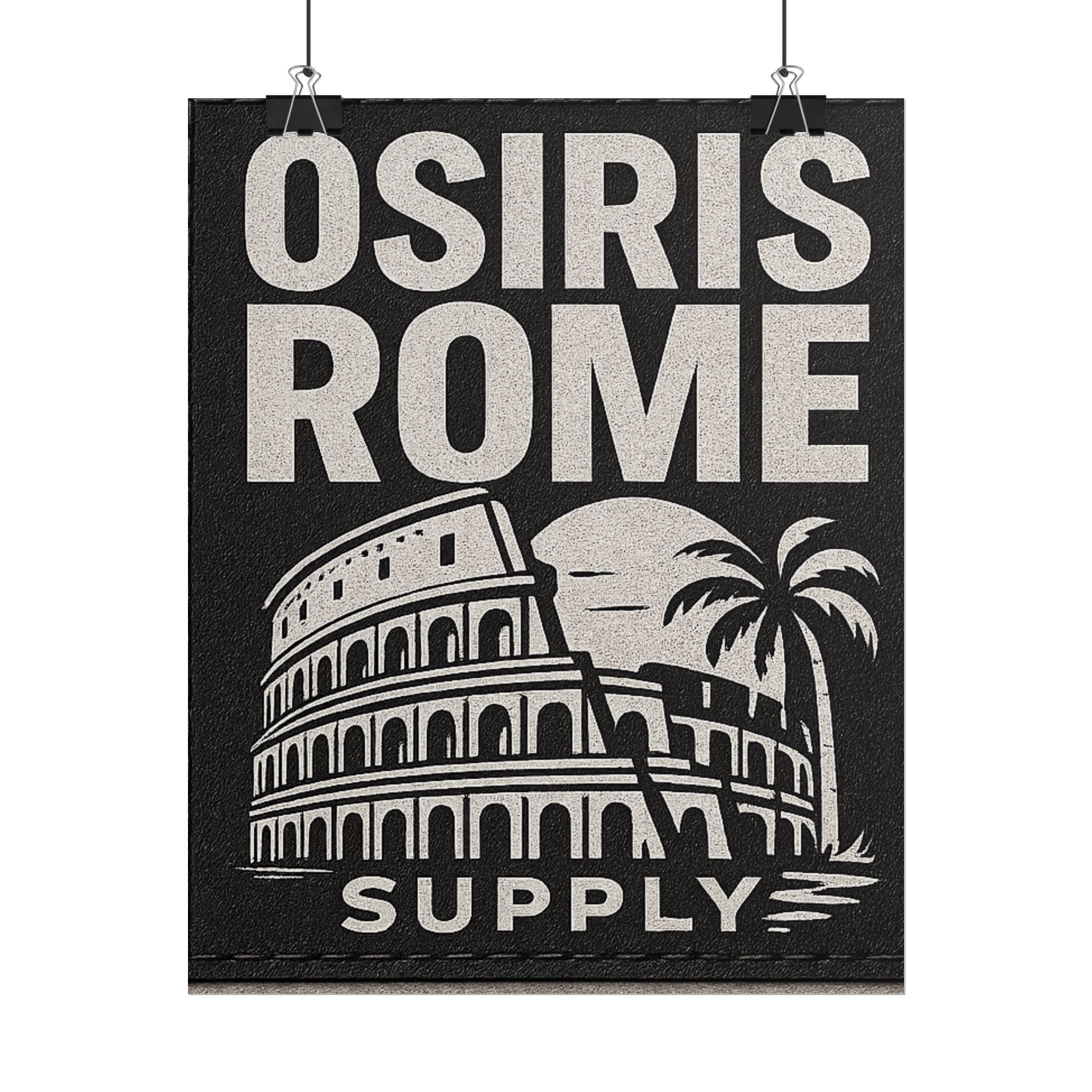 Rolled Poster — 'Osiris Rome Supply' Vintage Colosseum Travel Art