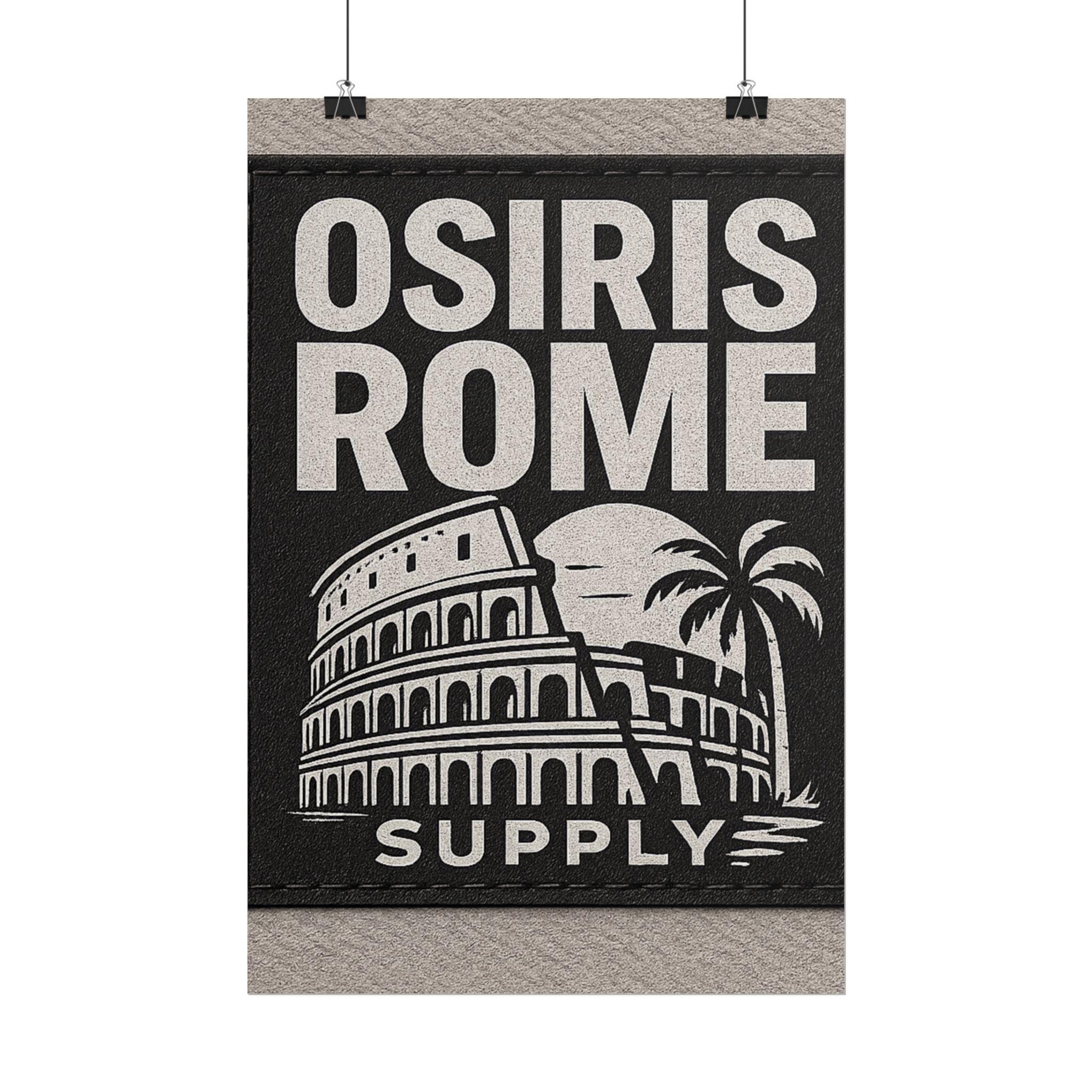 Rolled Poster — 'Osiris Rome Supply' Vintage Colosseum Travel Art
