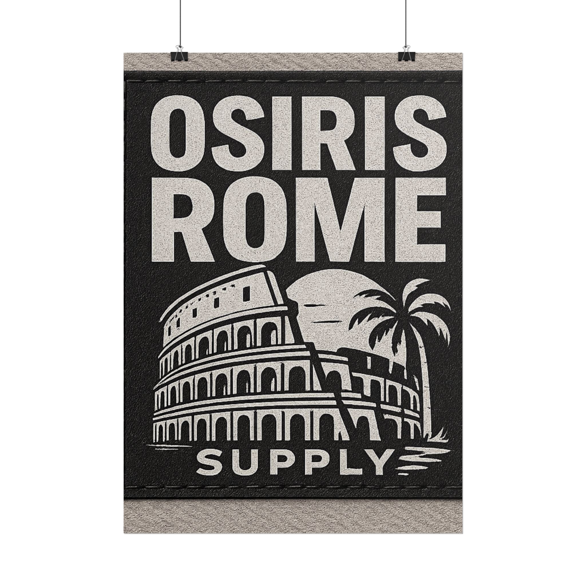Rolled Poster — 'Osiris Rome Supply' Vintage Colosseum Travel Art