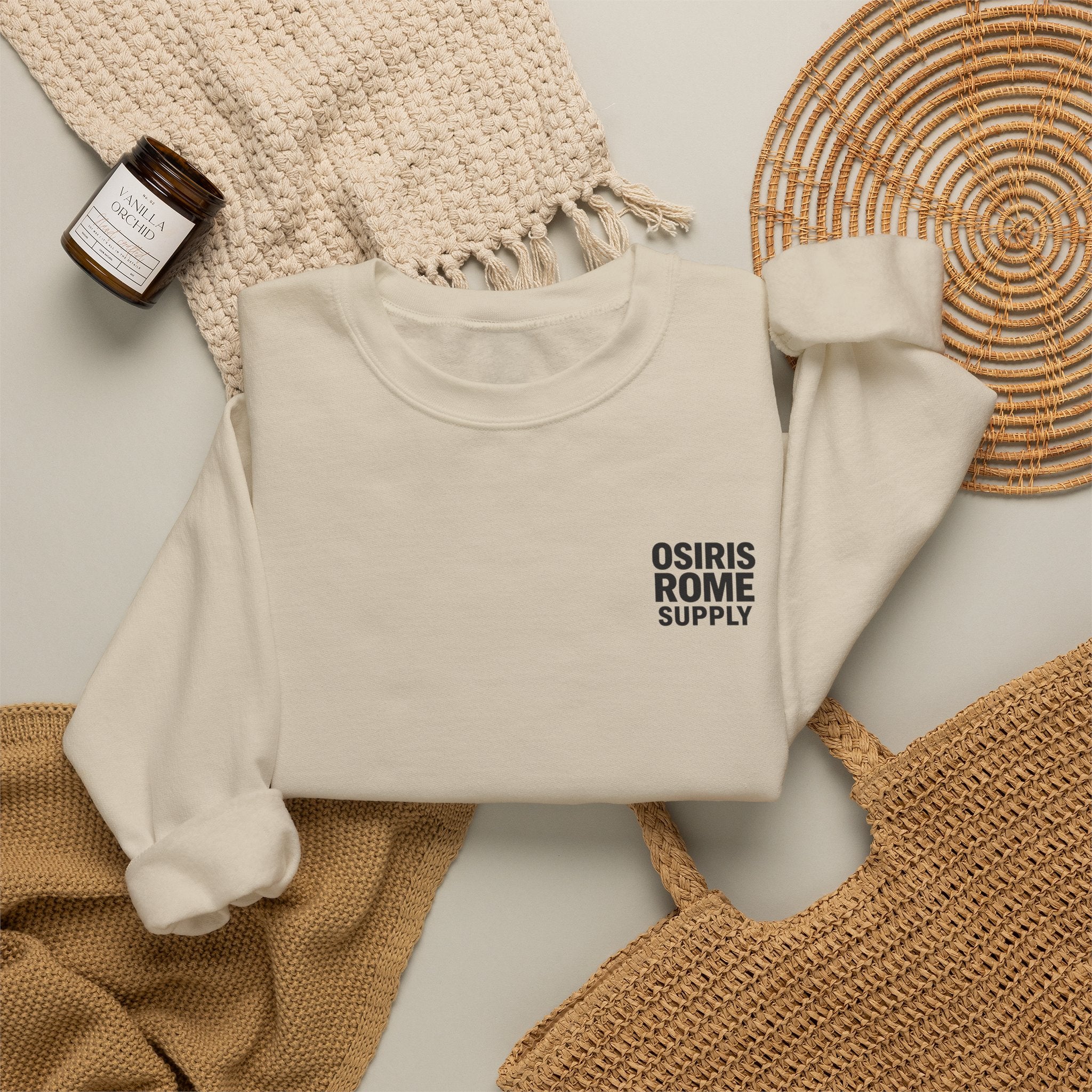 Osiris Rome Supply Crewneck Sweatshirt – Vintage Colosseum Graphic