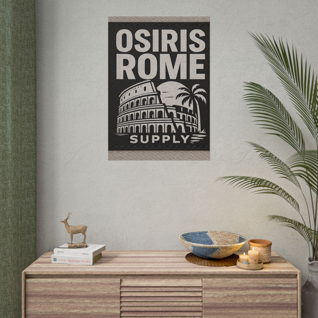 Rolled Poster — 'Osiris Rome Supply' Vintage Colosseum Travel Art