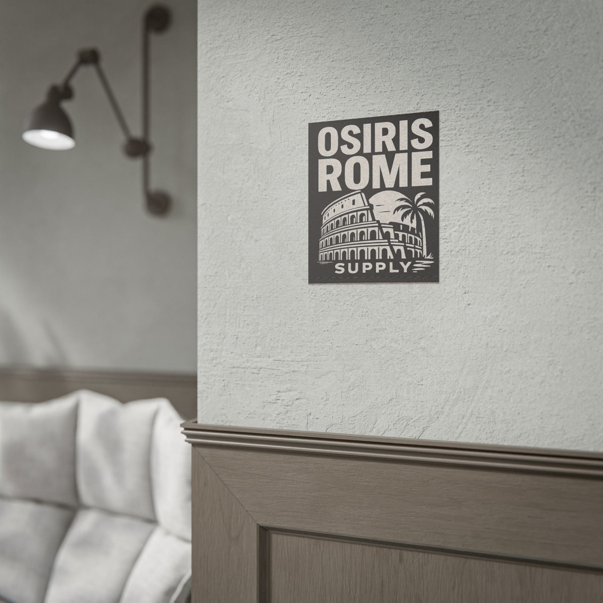 Rolled Poster — 'Osiris Rome Supply' Vintage Colosseum Travel Art
