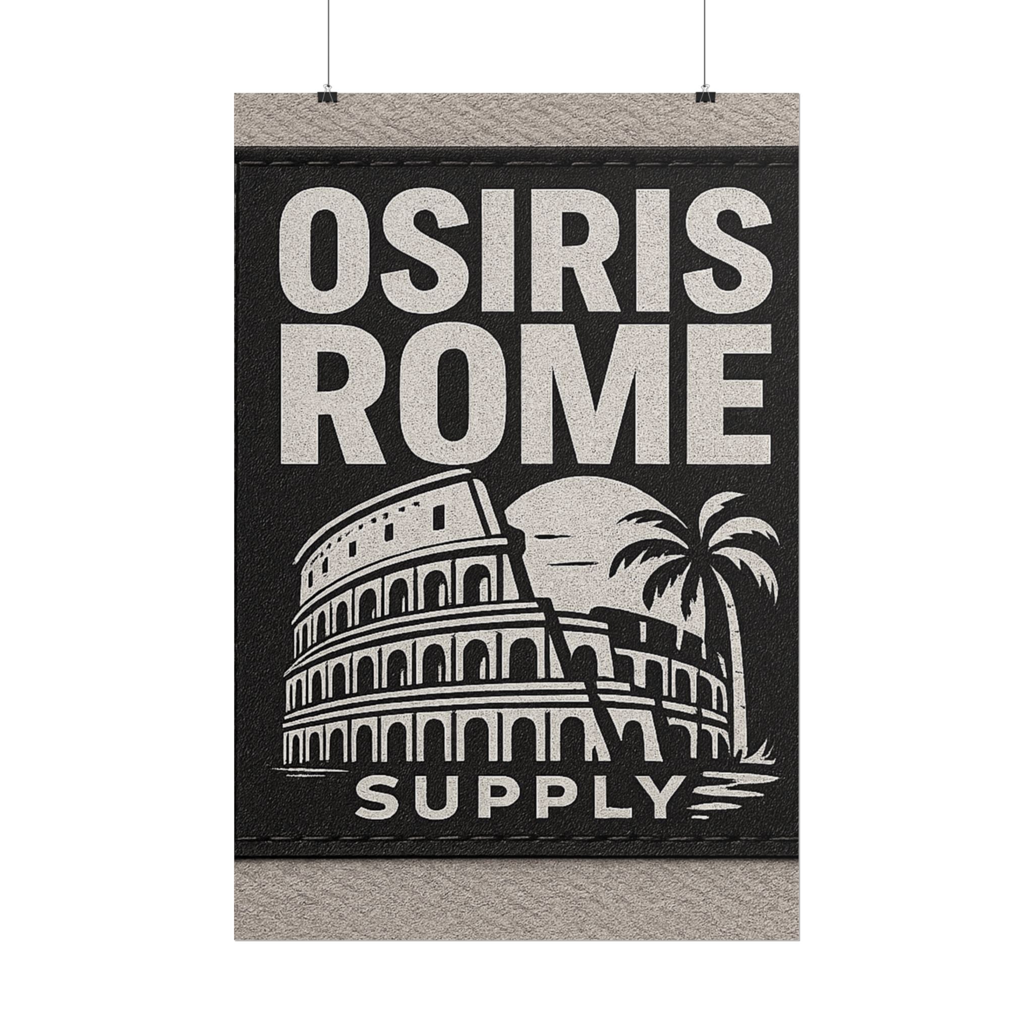 Rolled Poster — 'Osiris Rome Supply' Vintage Colosseum Travel Art