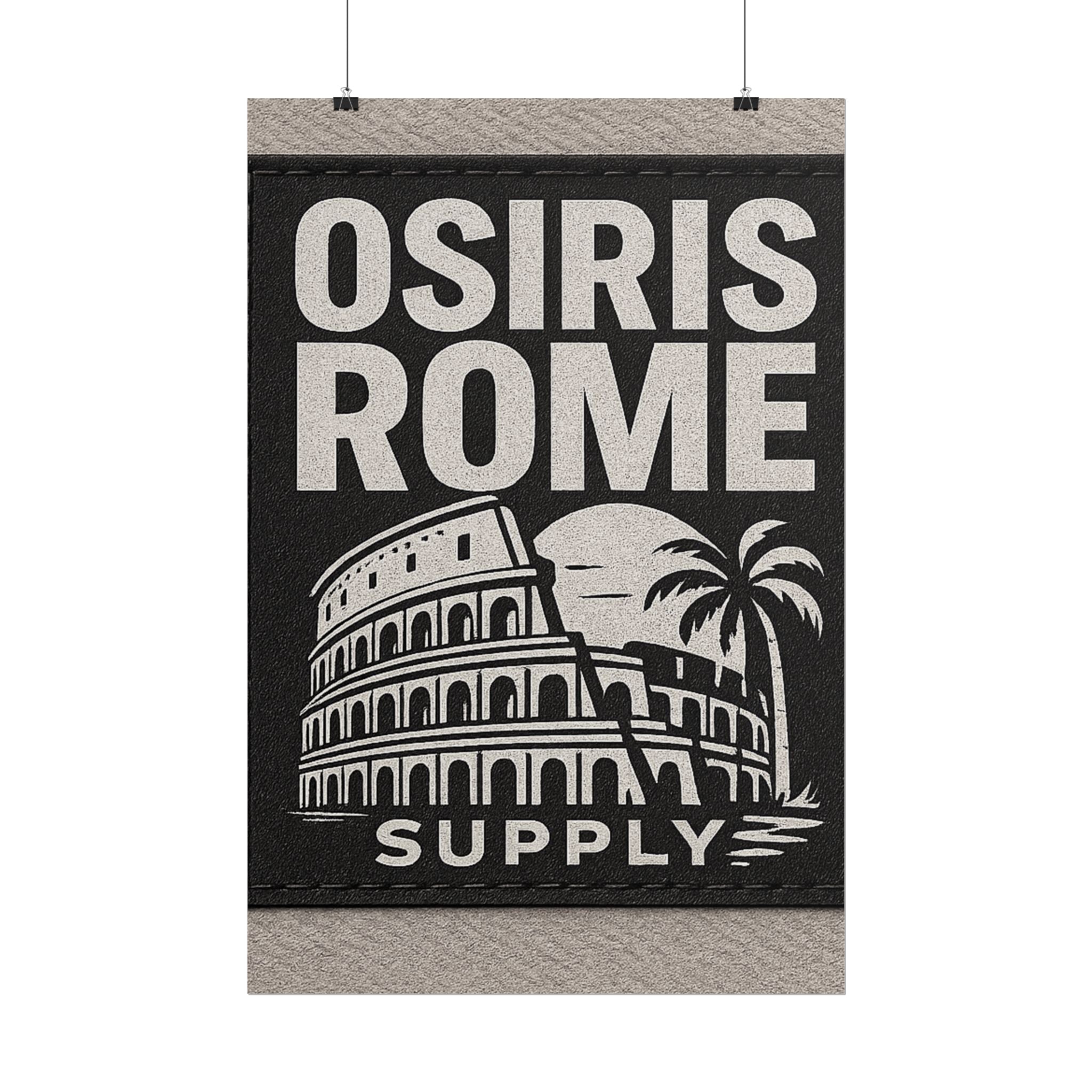Rolled Poster — 'Osiris Rome Supply' Vintage Colosseum Travel Art