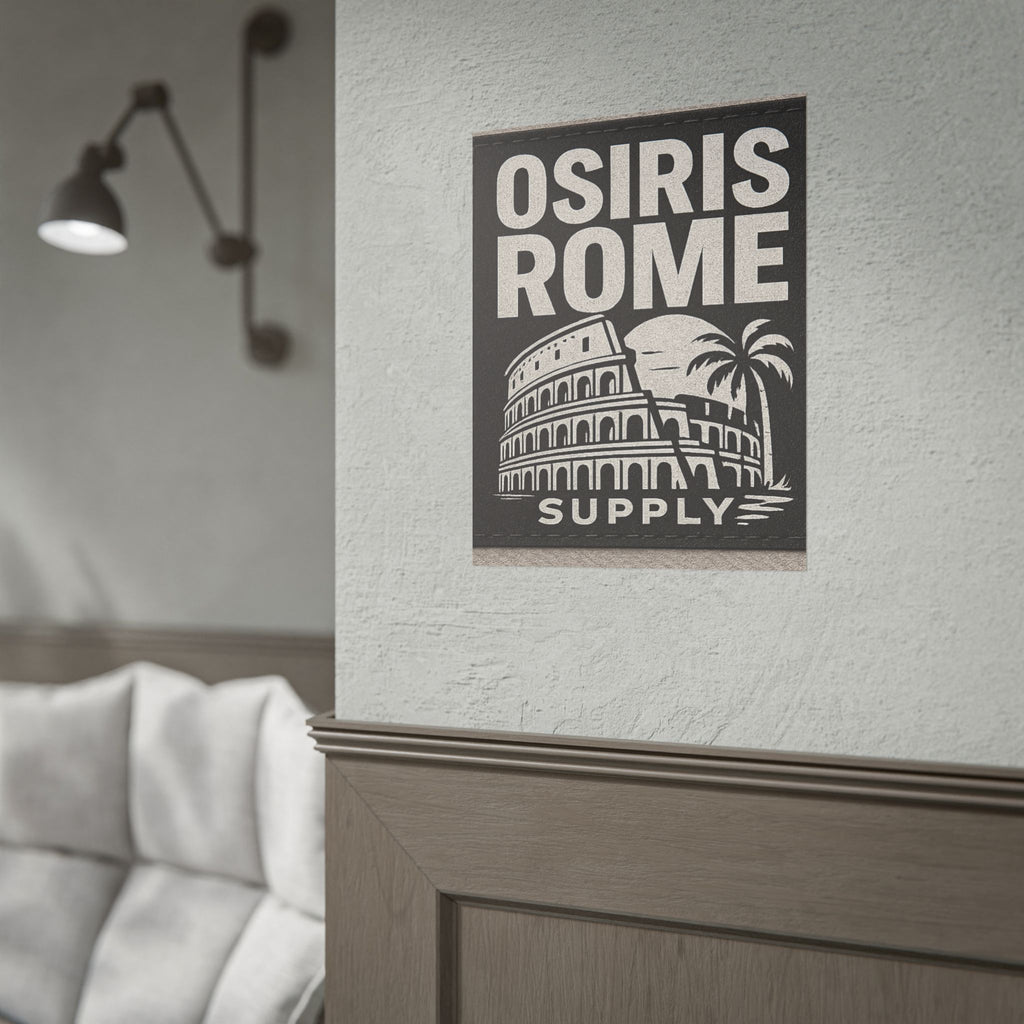 Rolled Poster — 'Osiris Rome Supply' Vintage Colosseum Travel Art