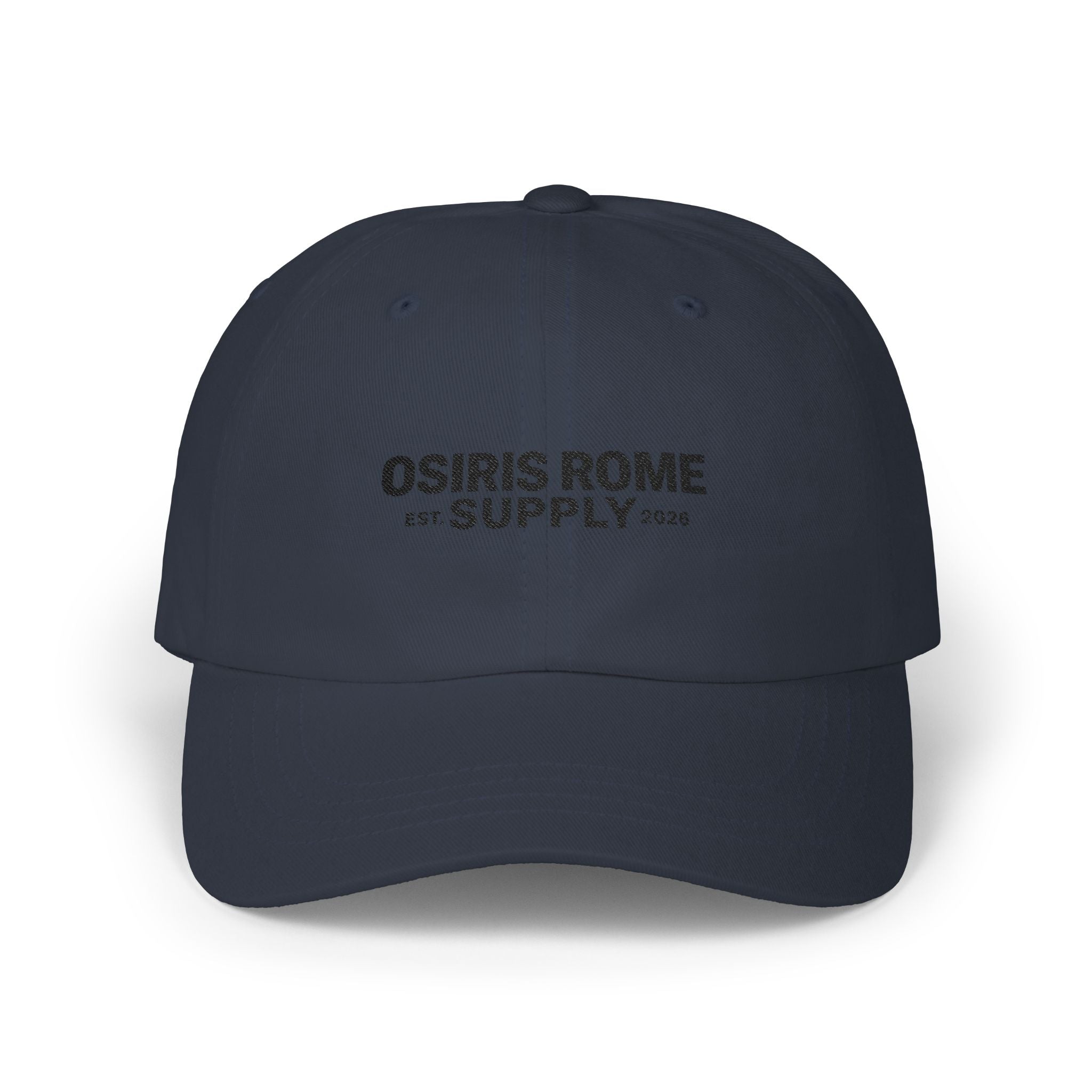 Osiris Rome Supply Embroidered Dad Cap — Classic White Baseball Hat