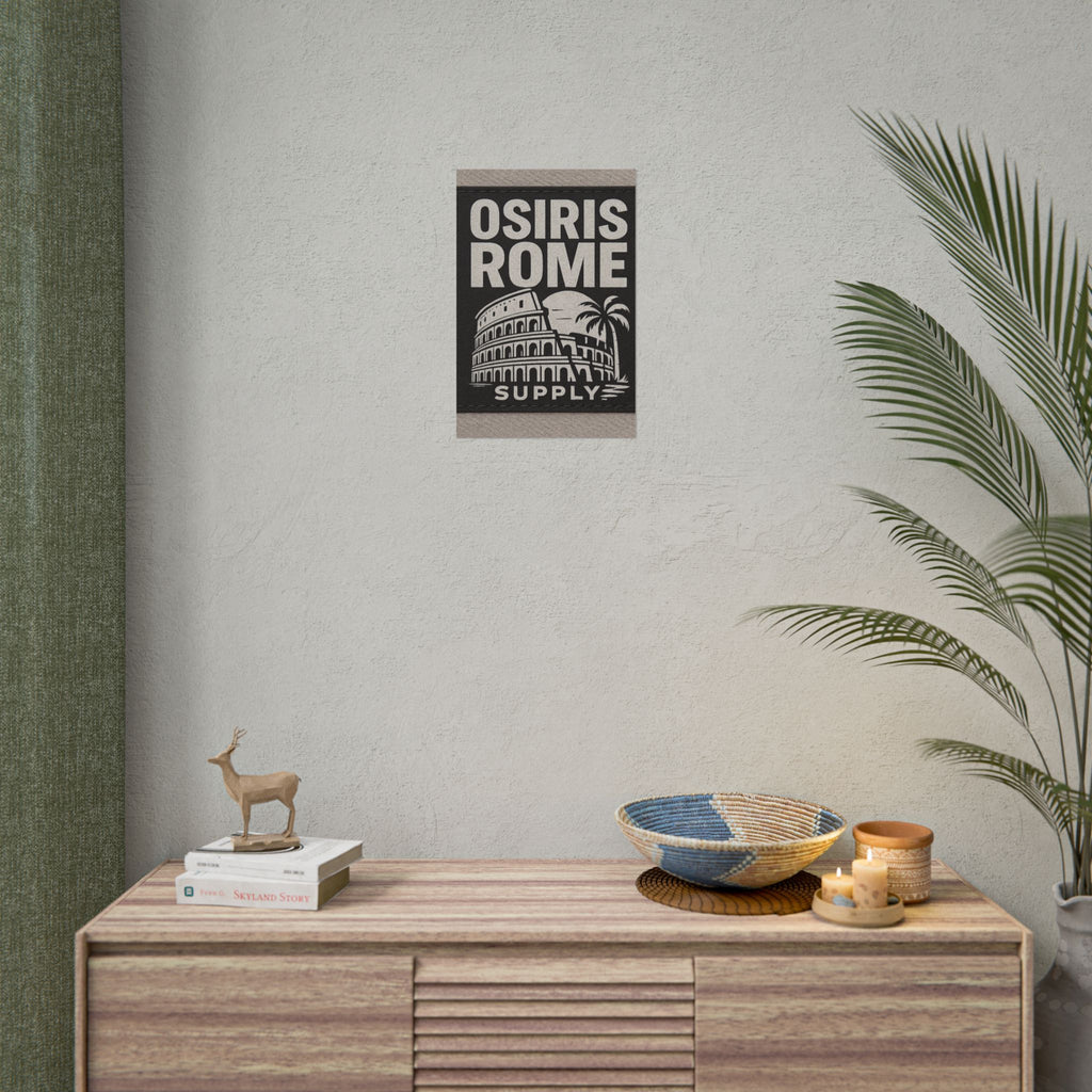 Rolled Poster — 'Osiris Rome Supply' Vintage Colosseum Travel Art