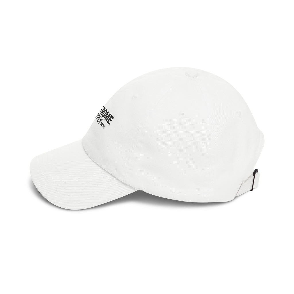 Osiris Rome Supply Embroidered Dad Cap — Classic White Baseball Hat