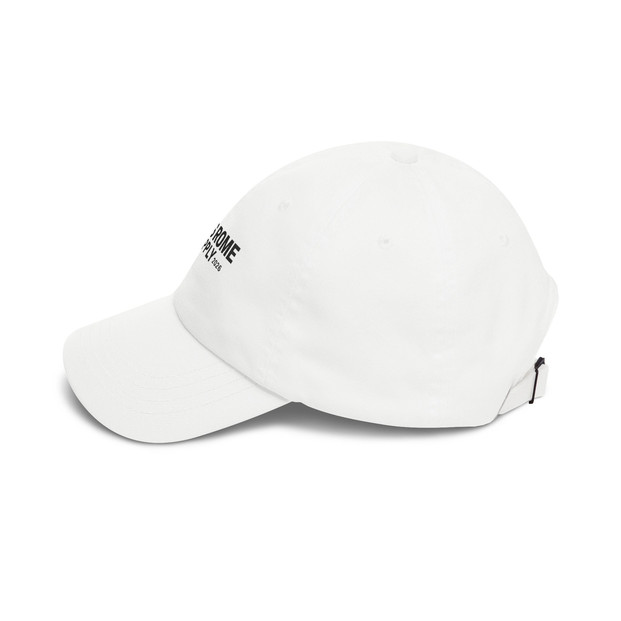 Osiris Rome Supply Embroidered Dad Cap — Classic White Baseball Hat