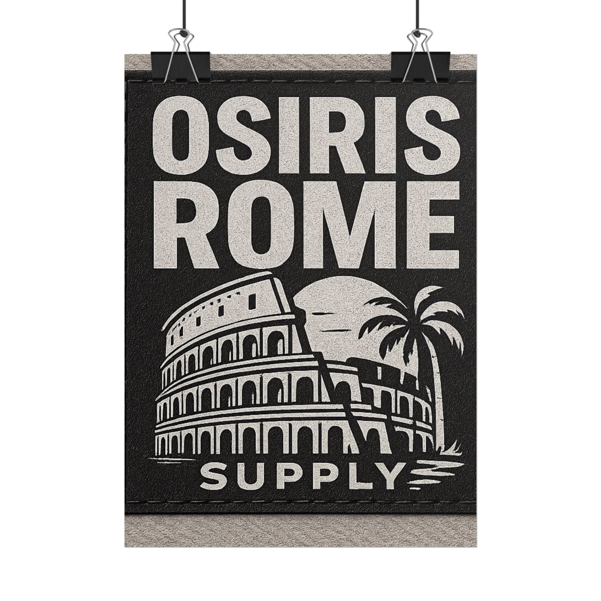 Rolled Poster — 'Osiris Rome Supply' Vintage Colosseum Travel Art