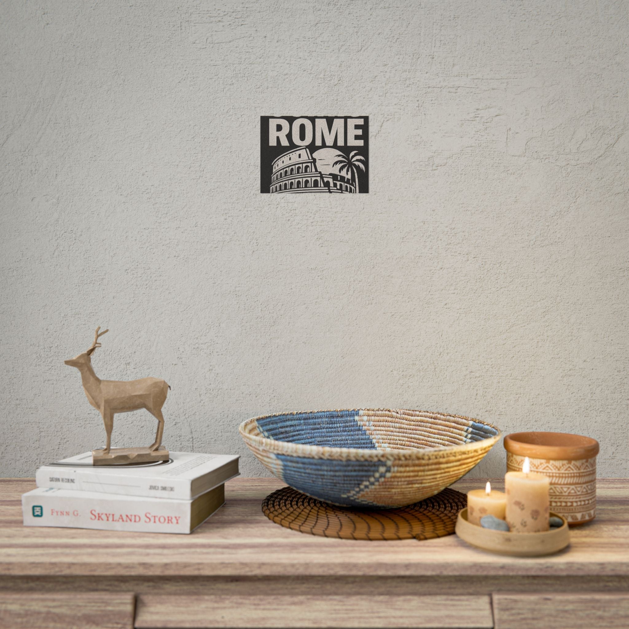 Rolled Poster — 'Osiris Rome Supply' Vintage Colosseum Travel Art