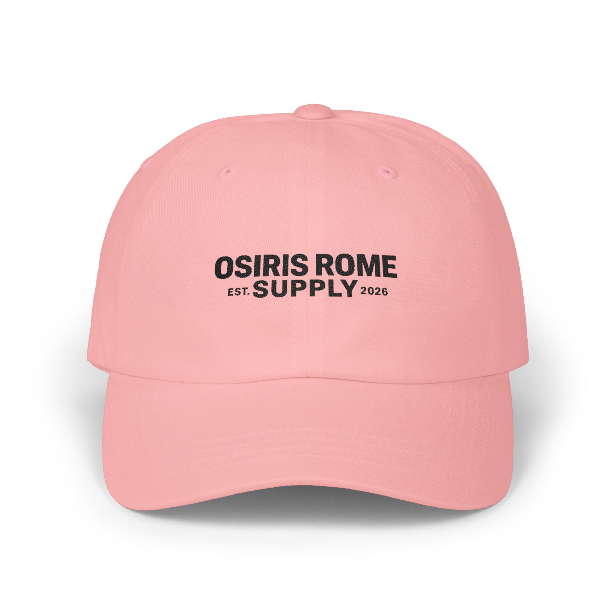 Osiris Rome Supply Embroidered Dad Cap — Classic White Baseball Hat