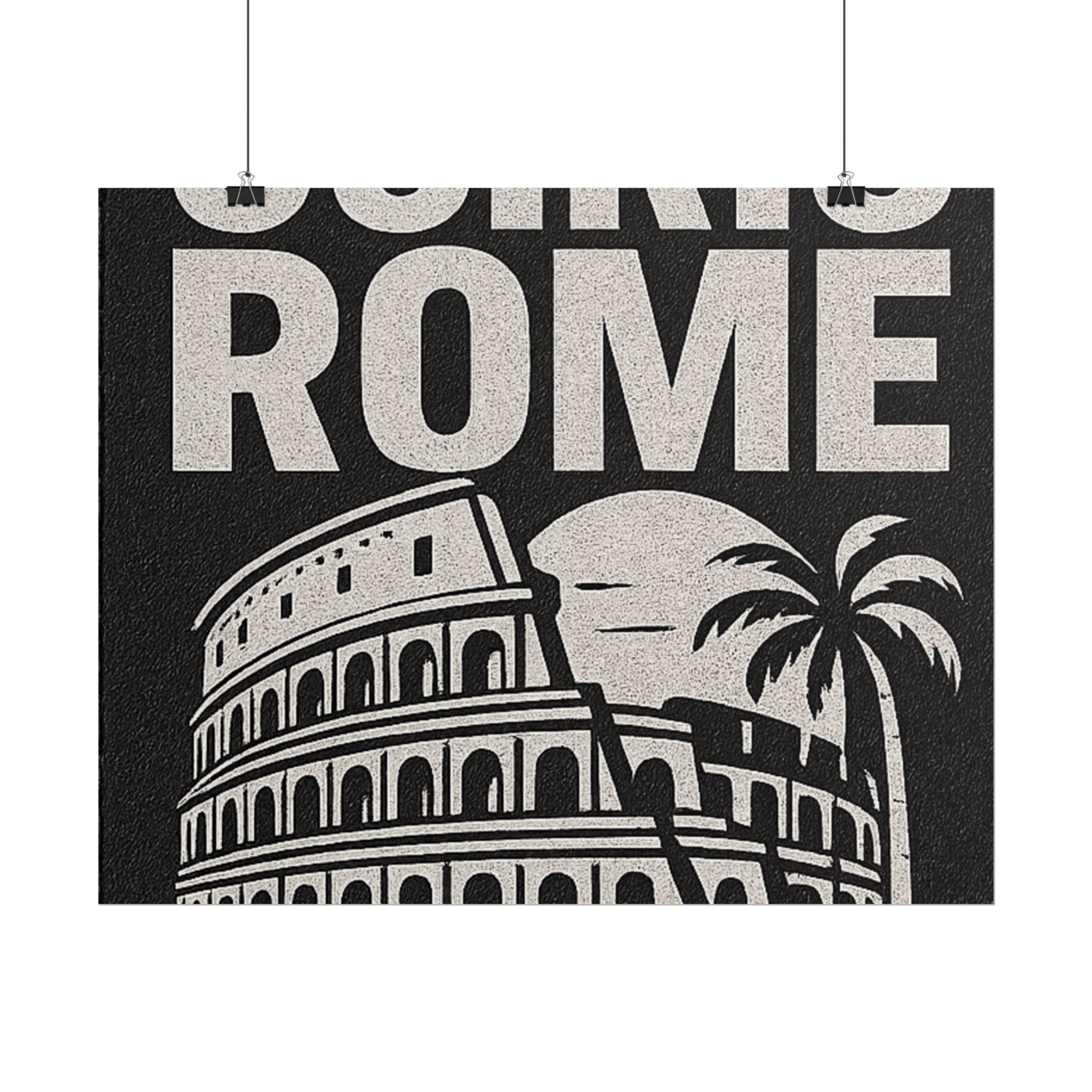 Rolled Poster — 'Osiris Rome Supply' Vintage Colosseum Travel Art
