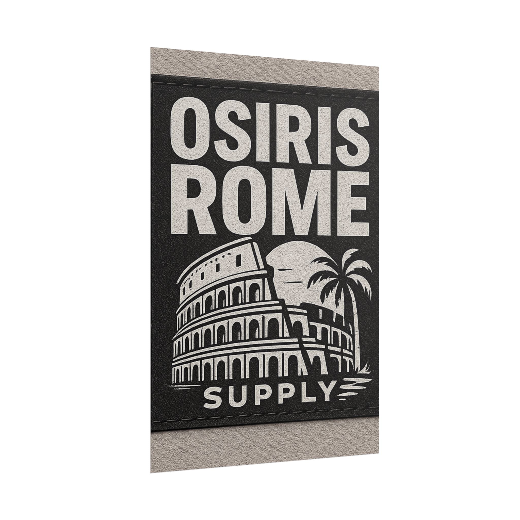 Rolled Poster — 'Osiris Rome Supply' Vintage Colosseum Travel Art