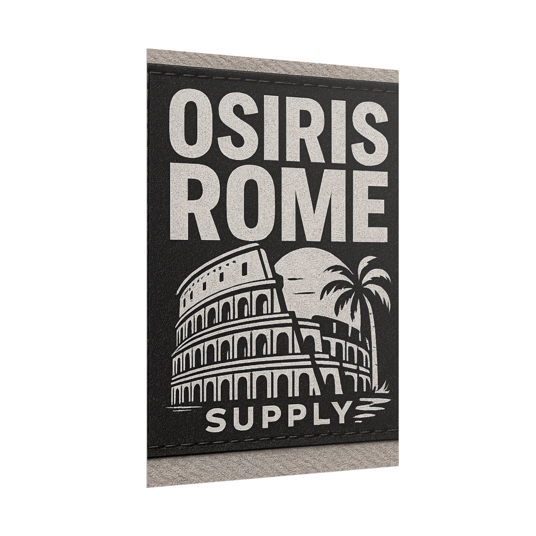 Rolled Poster — 'Osiris Rome Supply' Vintage Colosseum Travel Art