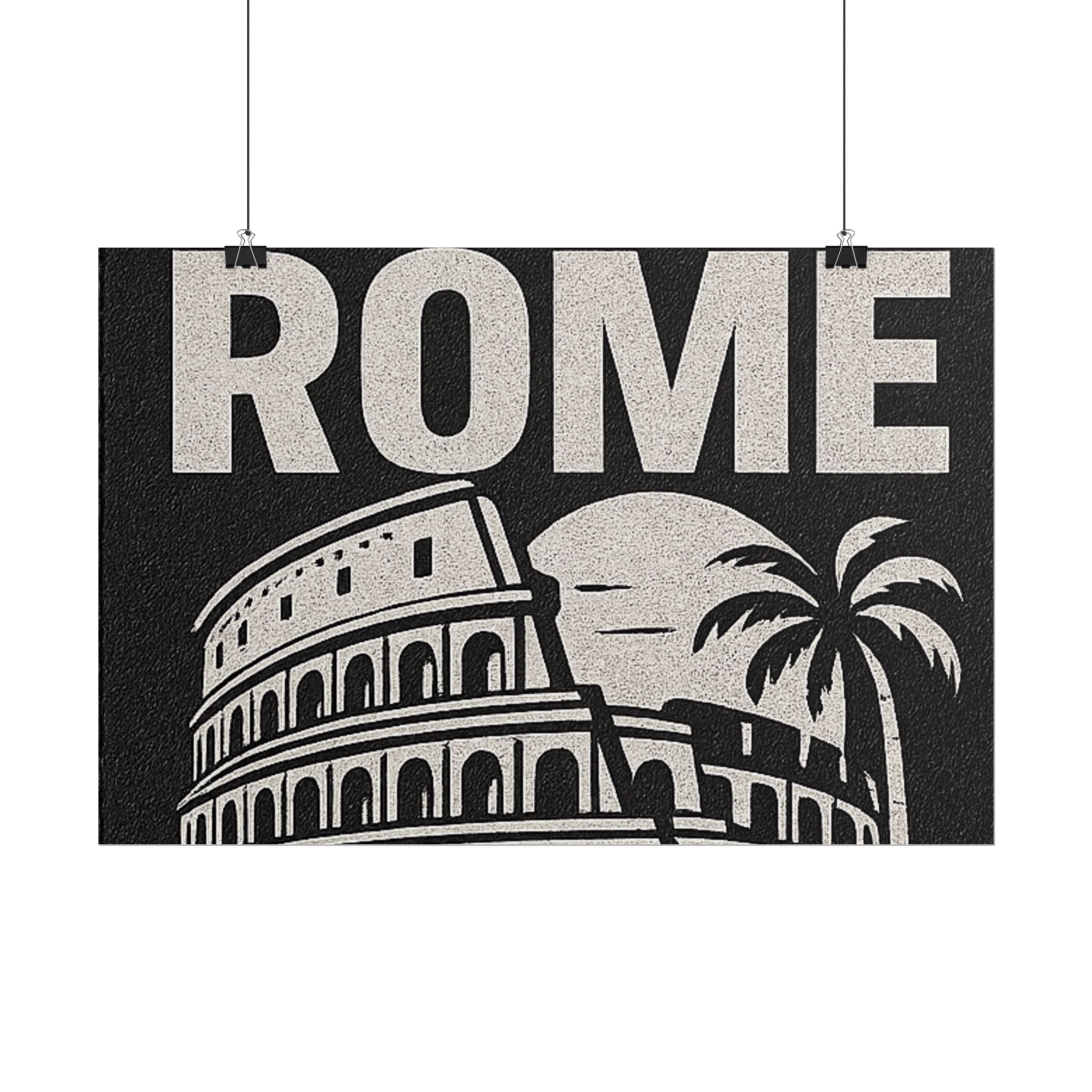 Rolled Poster — 'Osiris Rome Supply' Vintage Colosseum Travel Art