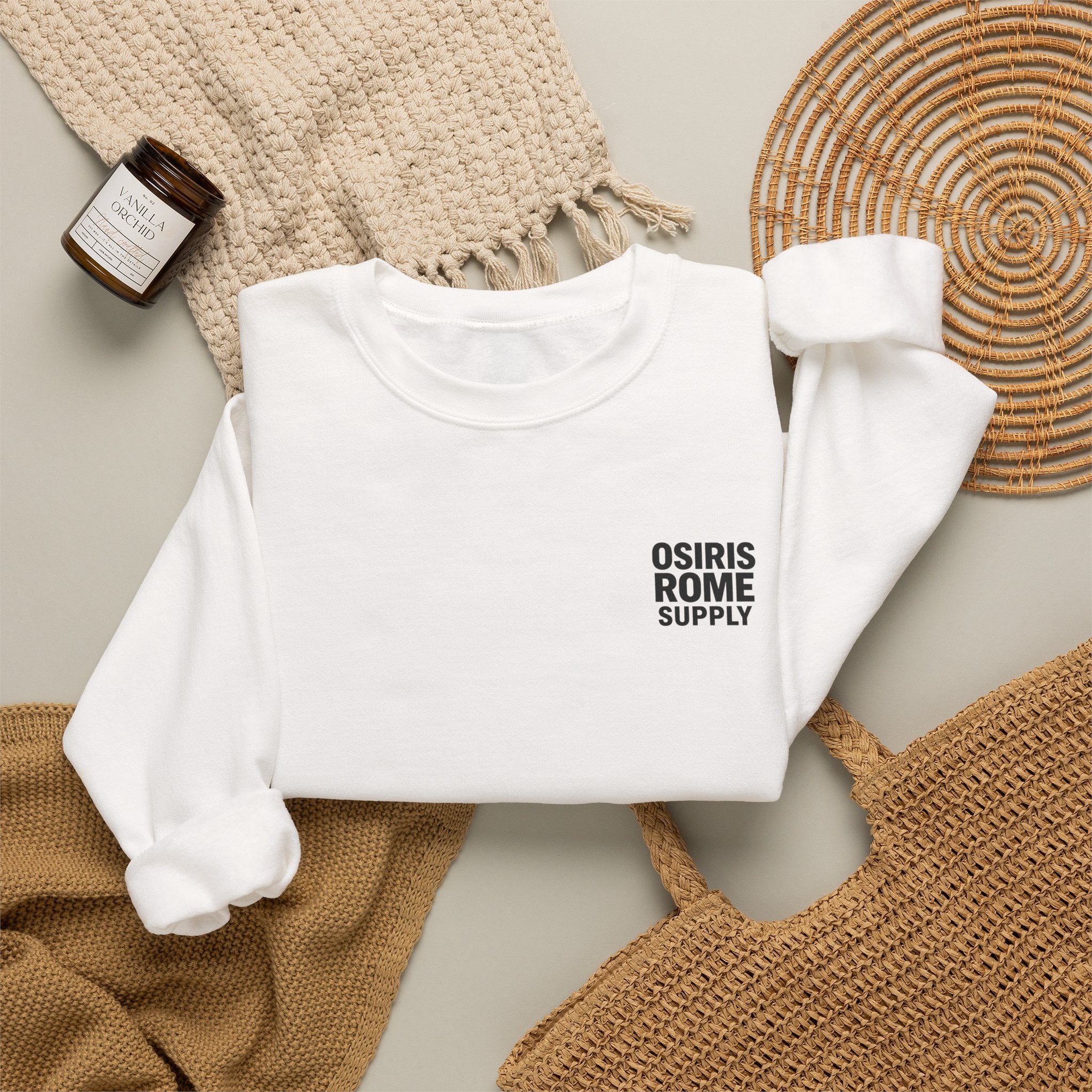 Osiris Rome Supply Crewneck Sweatshirt – Vintage Colosseum Graphic