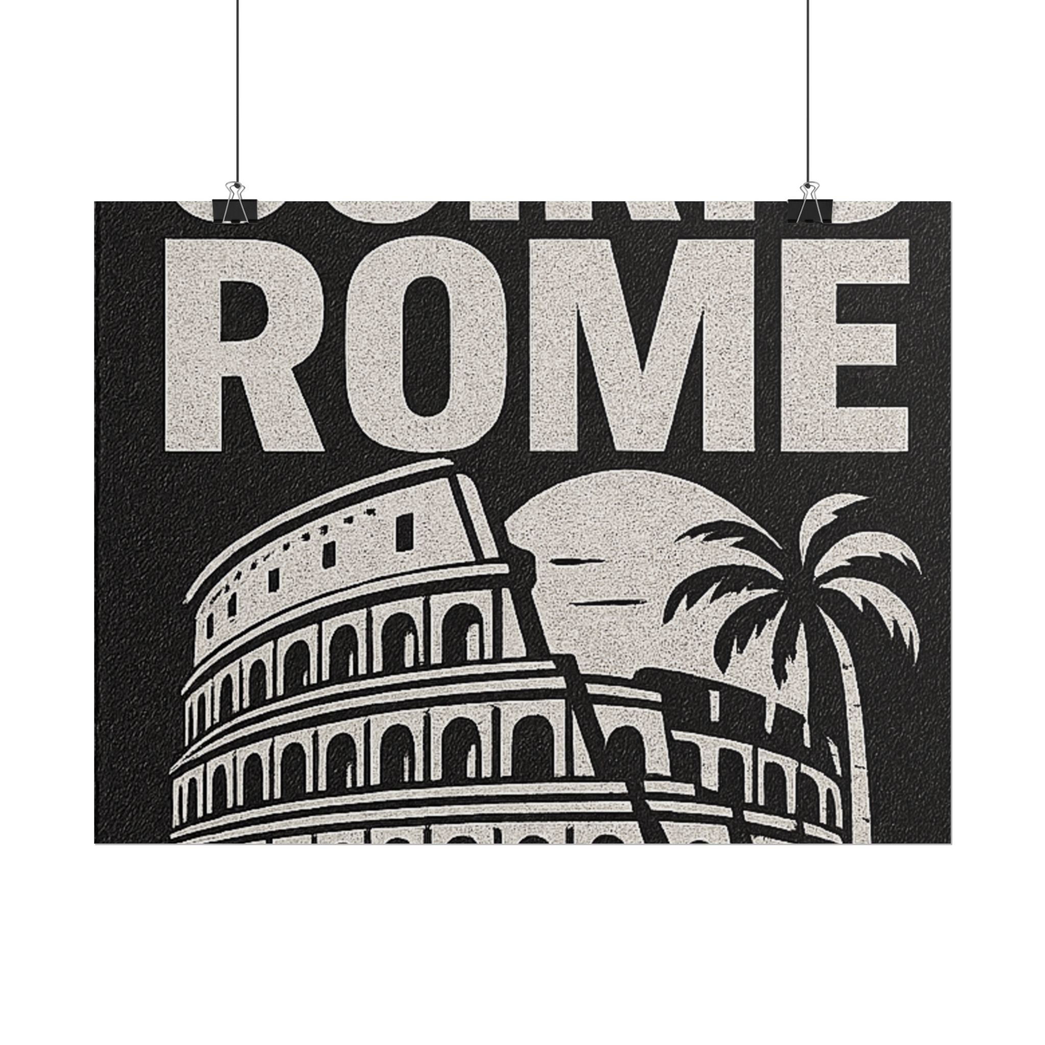 Rolled Poster — 'Osiris Rome Supply' Vintage Colosseum Travel Art