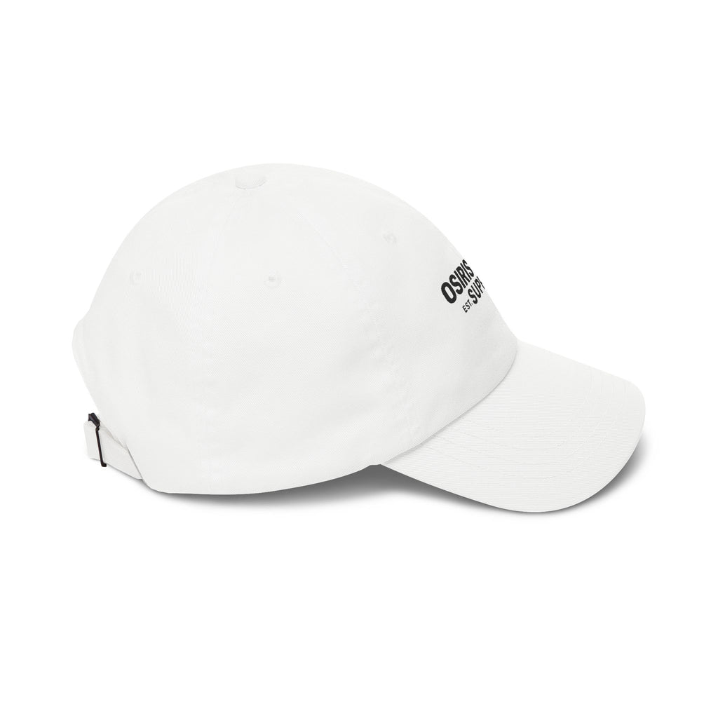 Osiris Rome Supply Embroidered Dad Cap — Classic White Baseball Hat