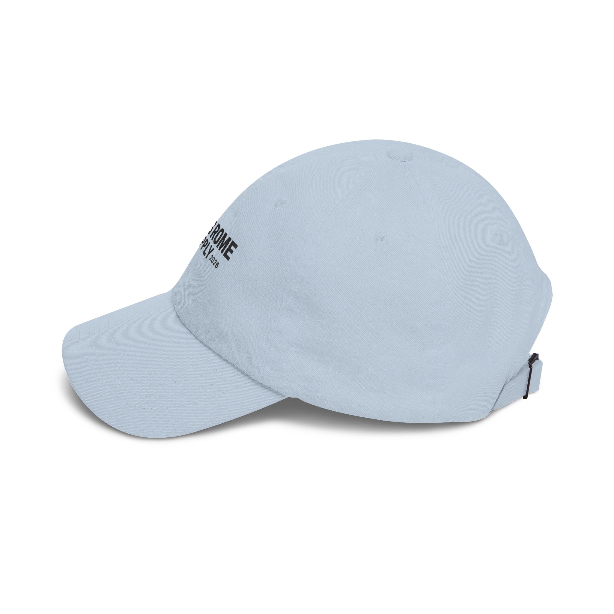 Osiris Rome Supply Embroidered Dad Cap — Classic White Baseball Hat