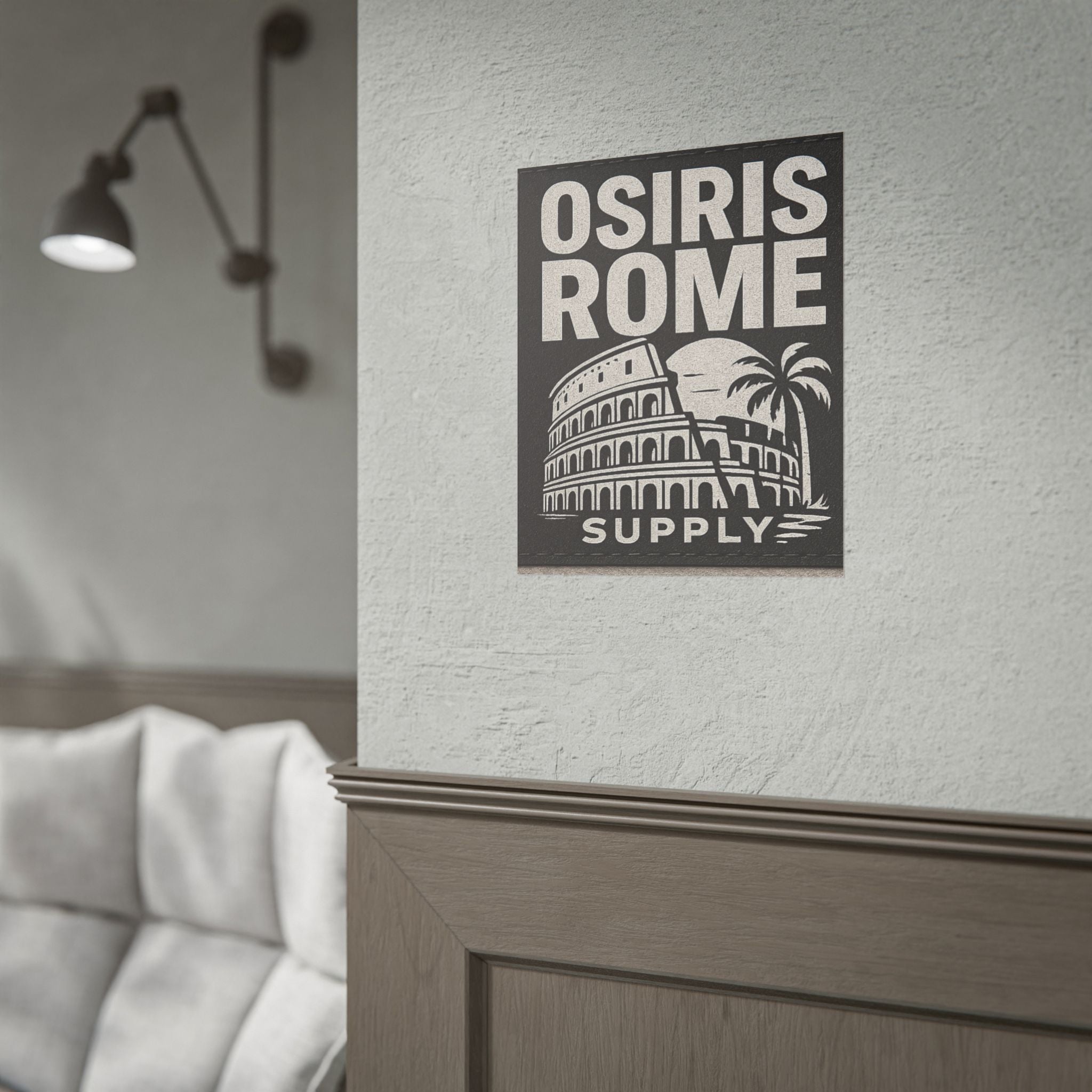 Rolled Poster — 'Osiris Rome Supply' Vintage Colosseum Travel Art