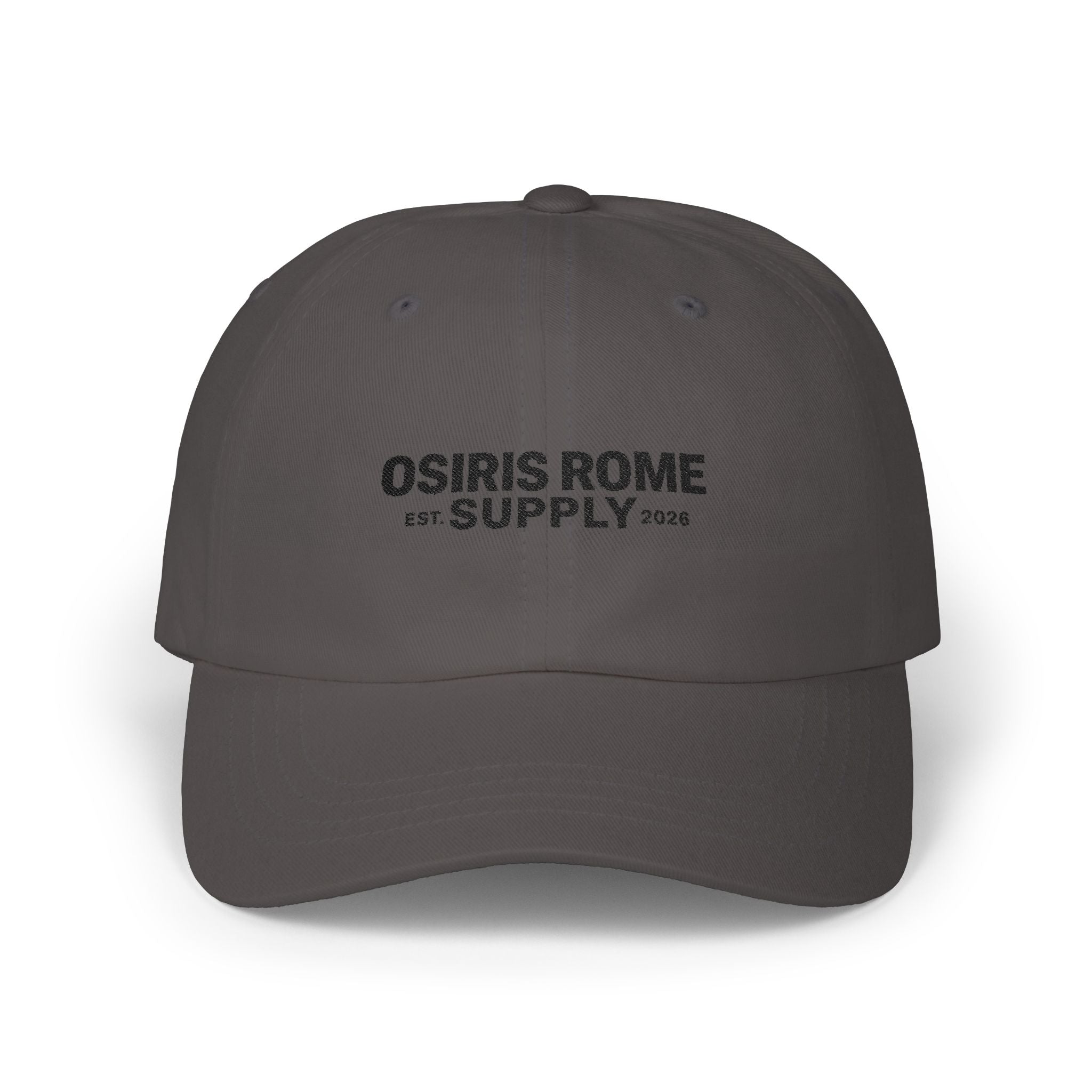 Osiris Rome Supply Embroidered Dad Cap — Classic White Baseball Hat